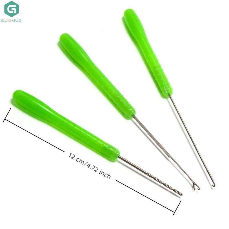 Carbon Fishing Rod - 3개입 탄소강 미끼 드릴 바늘 잉어