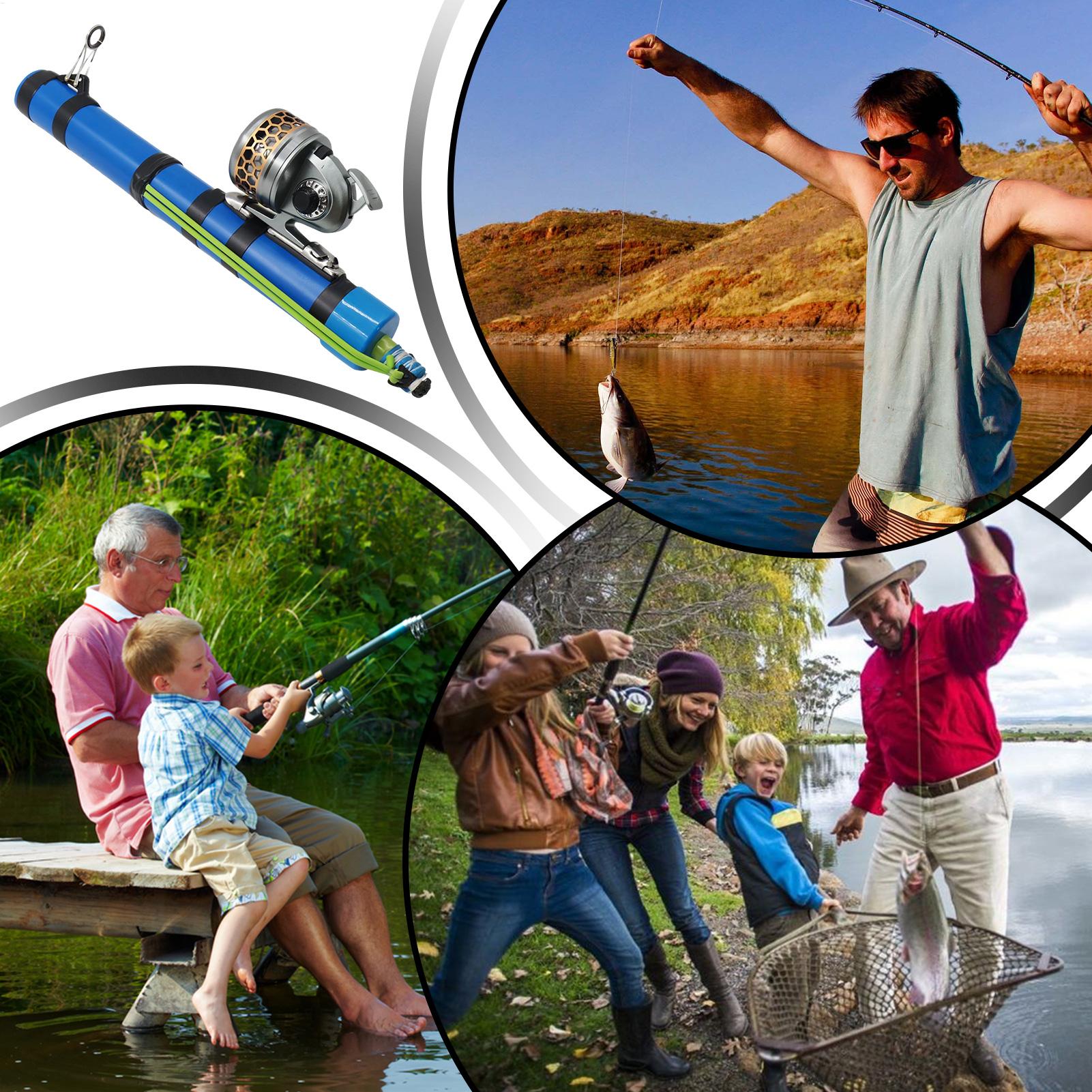 낚싯대 슬링샷 디자인 컴팩트 낚시 도구 릴 포함 여행용 - Fishing Equipment For Trout 리뷰 및 가격