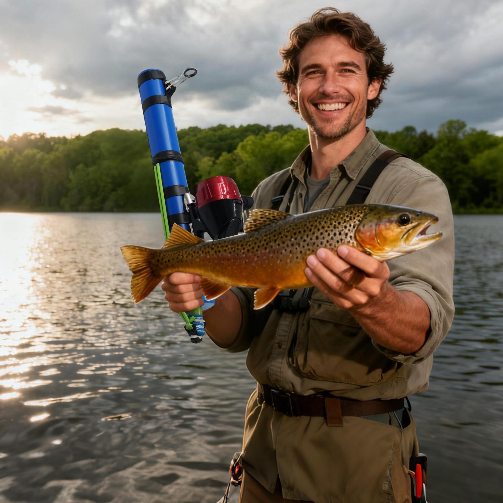 낚싯대 슬링샷 디자인 컴팩트 낚시 도구 릴 포함 여행용 - Fishing Equipment For Trout 리뷰 및 가격