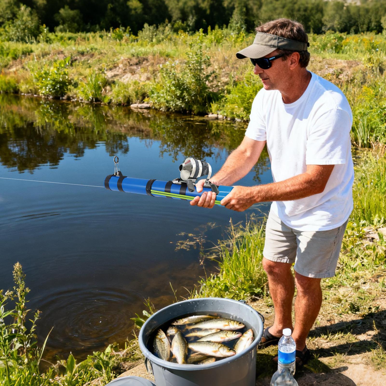 낚싯대 슬링샷 디자인 컴팩트 낚시 도구 릴 포함 여행용 - Fishing Equipment For Trout 리뷰 및 가격