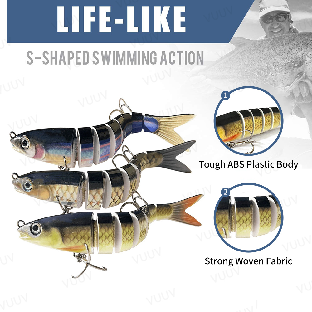 10개입 배스 송어용 멀티 조인트 스윔베이트 슬로우 싱 - Fishing Equipment For Trout 리뷰 및 가격