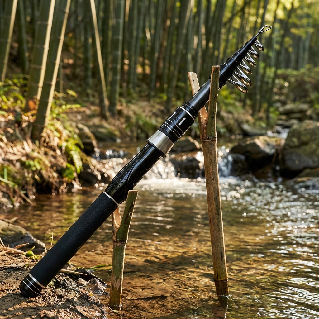 초경량 텔레스코픽 카본 낚싯대, 세라믹 가이드 링 포함 - Carbon Fishing Rod 리뷰 및 가격