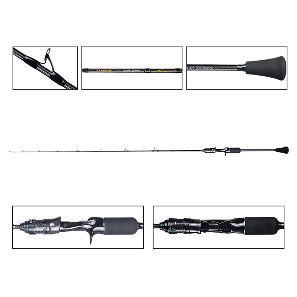 도매 고탄소 슬로우 지깅 낚싯대 2절 바닷물 해상 캐스 - Carbon Fishing Rod 리뷰 및 가격